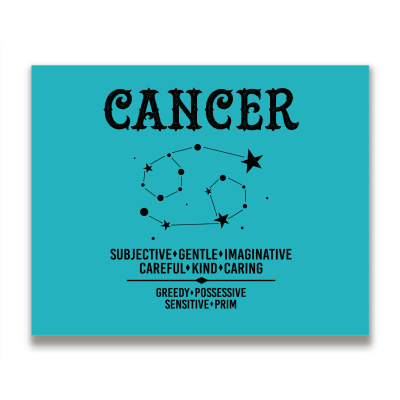 Cancer Zodiac Sign Metal Print Horizontal | Artistshot