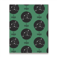 Minimal Virgo Zodiac Sign Metal Print Vertical | Artistshot