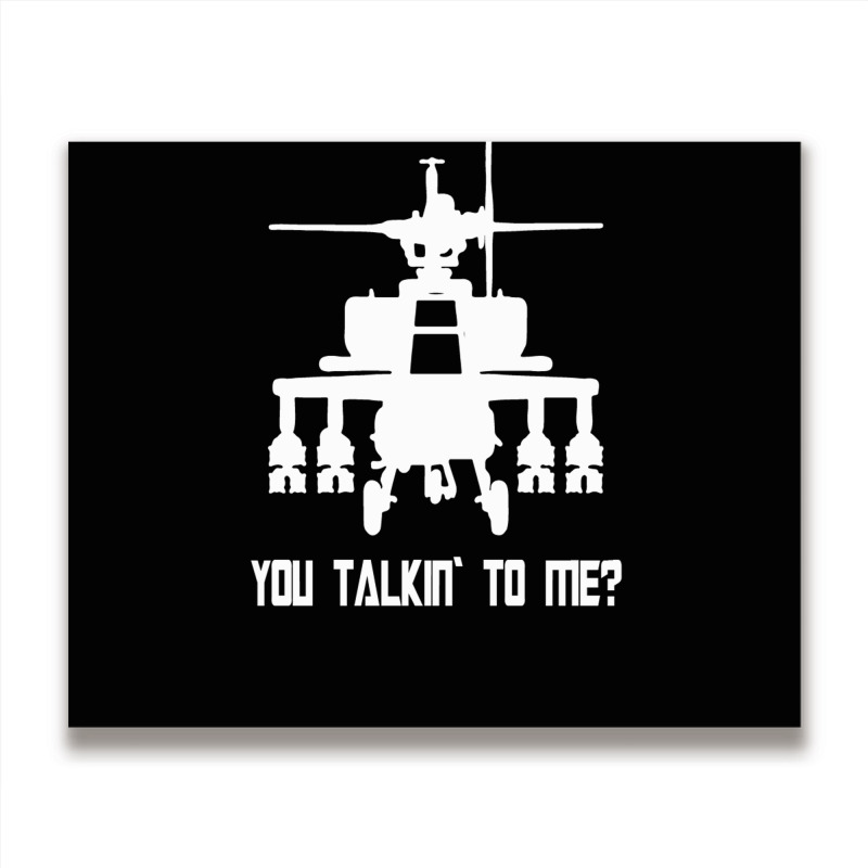 Helicopter T Shirt Funny Taxi Driver Metal Print Horizontal | Artistshot