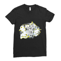 80_s Buckle That Belt Vintage Crash Test Dummies Classic Car Safety Po Ladies Fitted T-shirt | Artistshot