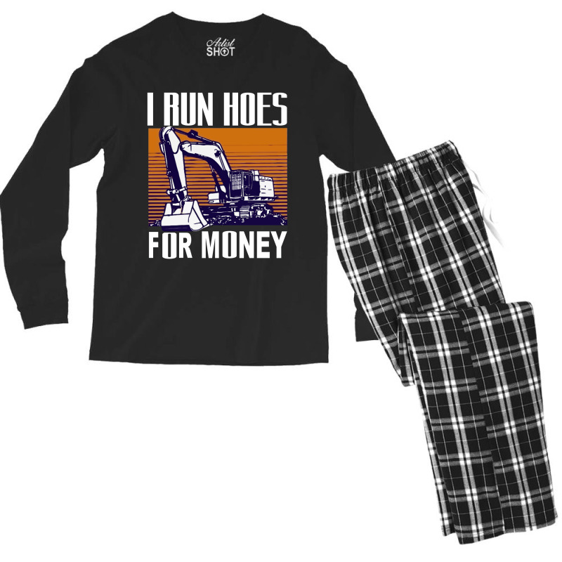 Funny Operating Engineer Shirt Heavy Equipment Operator Tee Men's Long Sleeve Pajama Set | Artistshot