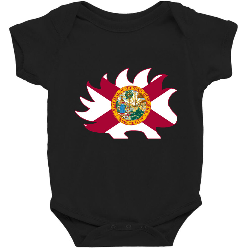 Florida Porcupine Baby Bodysuit by Quick Scully | Artistshot