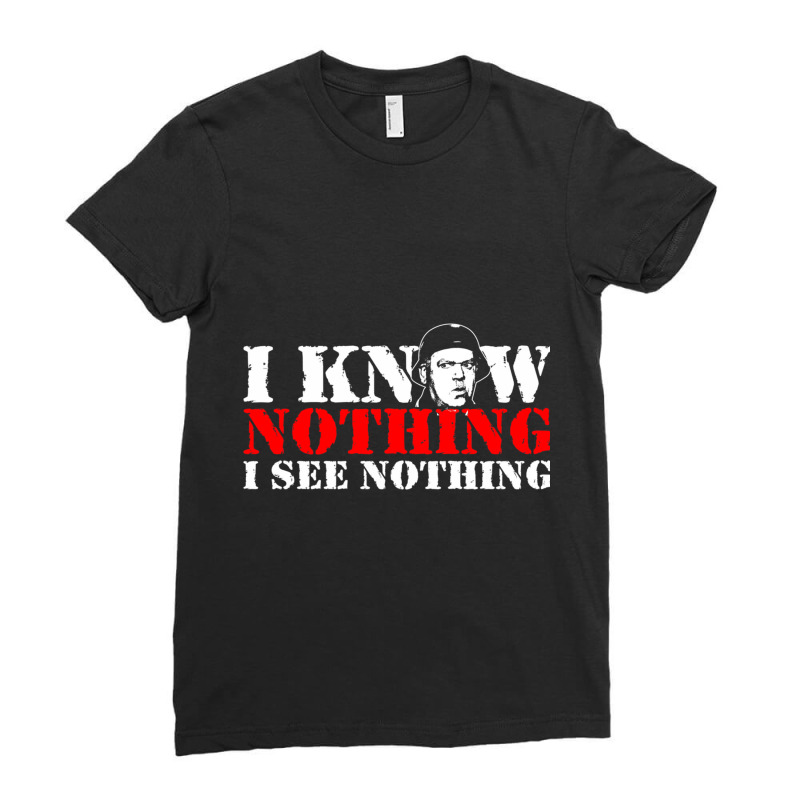 I Know Nothing Ladies Fitted T-Shirt by cm-arts | Artistshot