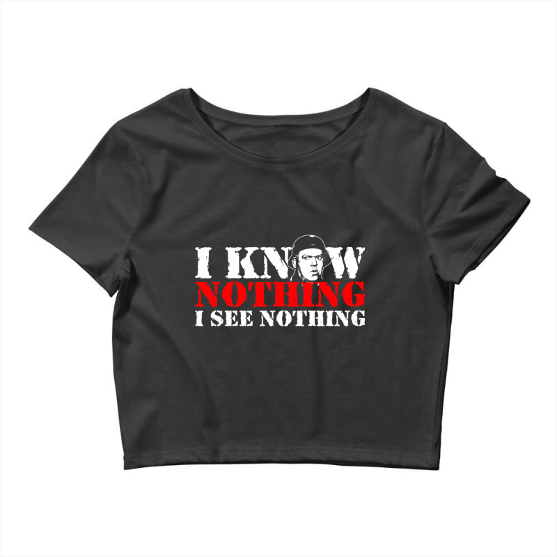 I Know Nothing Crop Top by cm-arts | Artistshot