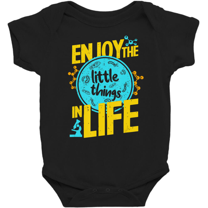 Biology Little Things In Life Biologist Microscope Baby Bodysuit | Artistshot