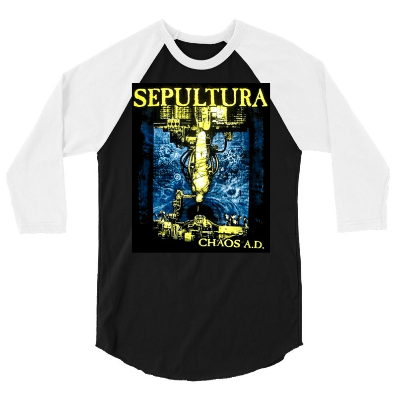 Sepultura Chaos Ad, Sepultura, Chaos, Ad, Sepultura Chaos Ads, Sepultu 3/4 Sleeve Shirt | Artistshot