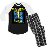 Sepultura Chaos Ad, Sepultura, Chaos, Ad, Sepultura Chaos Ads, Sepultu Men's 3/4 Sleeve Pajama Set | Artistshot