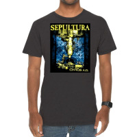 Sepultura Chaos Ad, Sepultura, Chaos, Ad, Sepultura Chaos Ads, Sepultu Vintage T-shirt | Artistshot