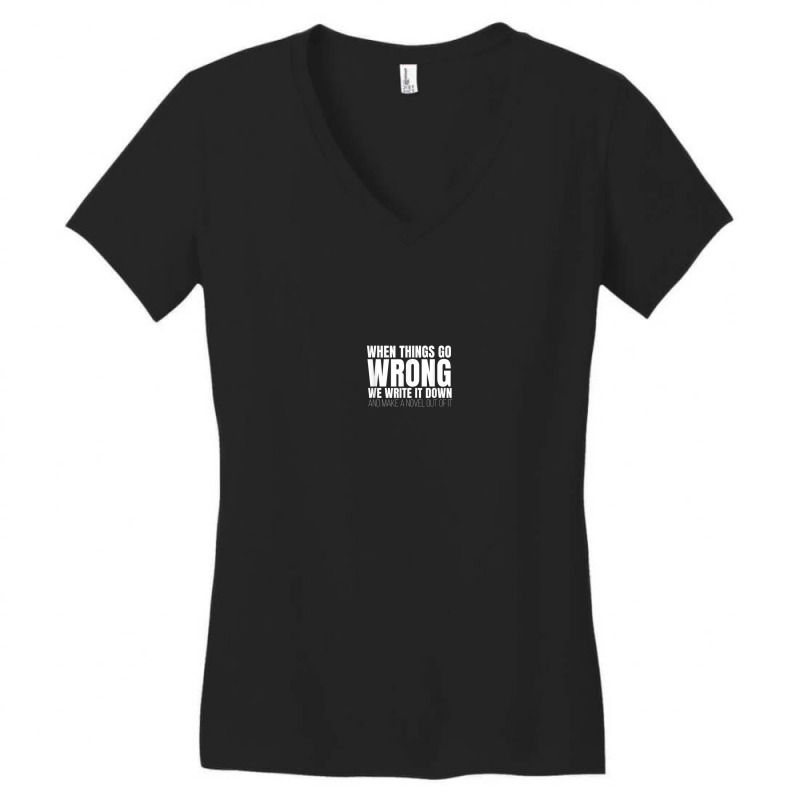 Cheerful Novels Of Joyable Writers Saying Women's V-Neck T-Shirt by Fashlaza | Artistshot