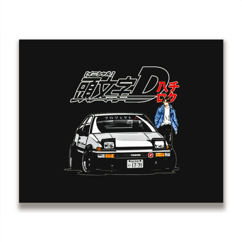 Initial D Trueno Ae86 Jdm, Initial, D Trueno, Ae86 Jdm, Initial D True Metal Print Horizontal | Artistshot