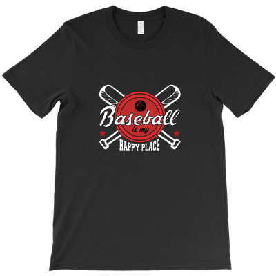 Baseball Happy Place T-shirt Designed By Truong Thanh Ngoc