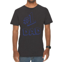 Number 1 Dad Vintage T-shirt | Artistshot