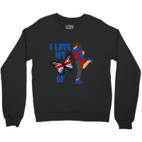 I Love My English Bf Crewneck Sweatshirt | Artistshot