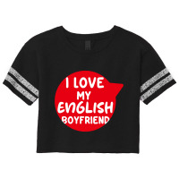 I Love My English Bf Scorecard Crop Tee | Artistshot