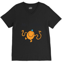 Get Here Men_s Unique Print With Mr. Tickle Cool Short Sleeve Raglan T V-neck Tee | Artistshot