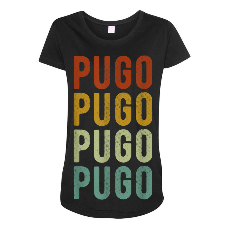 Pugo City Philippines Retro Maternity Scoop Neck T-shirt by Fashonus | Artistshot