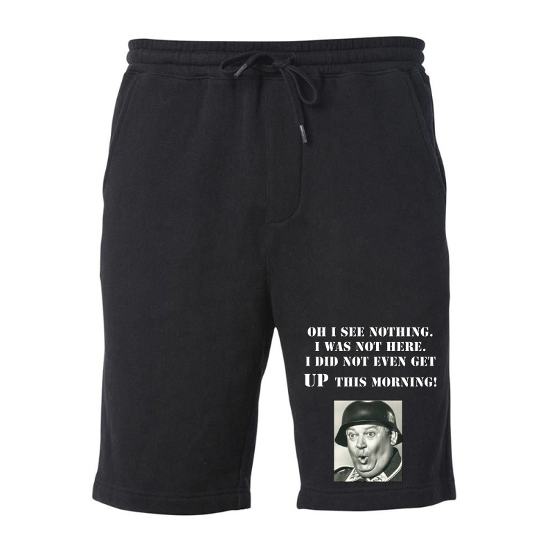 Sgt Schultz Hogan_s Heroes Fleece Short by cm-arts | Artistshot