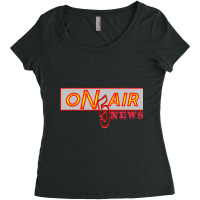 Channel 5 News On Air Women's Triblend Scoop T-shirt | Artistshot