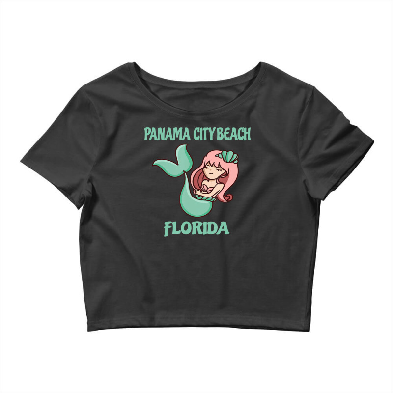 Panama City Beach Cute Mermaid Themed Crop Top by Min01 | Artistshot