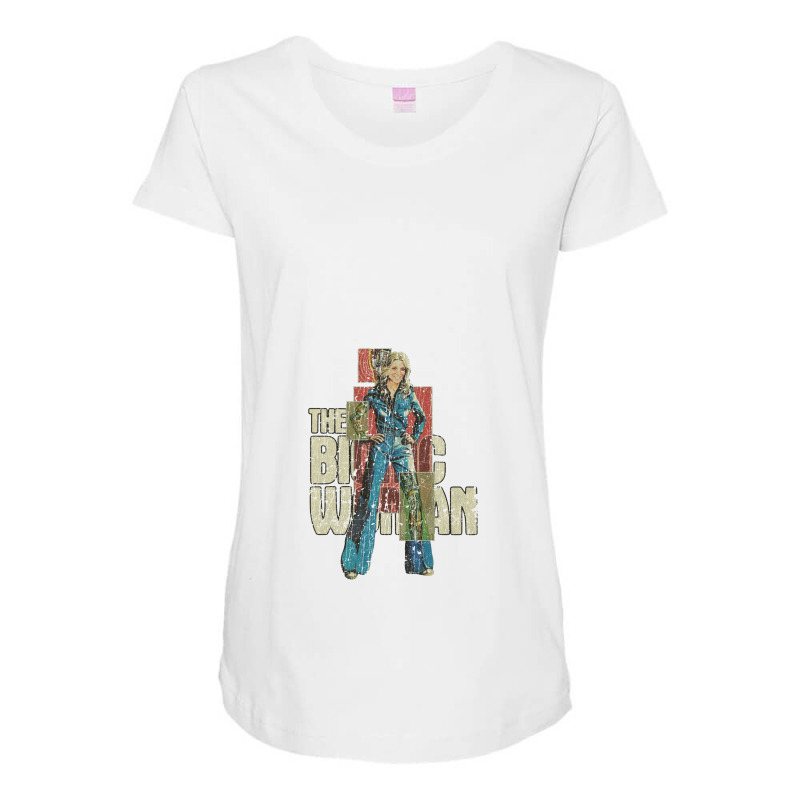 The Bionic Woman, Bionic Woman Maternity Scoop Neck T-shirt by tanahlampang | Artistshot