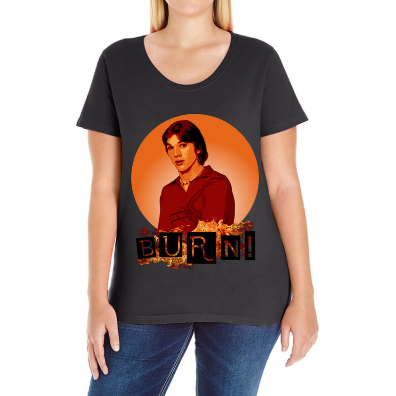 Burn! Ladies Curvy T-Shirt by cm-arts | Artistshot