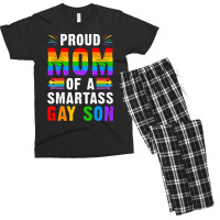 Proud Mom Of A Smartass Gay Son Lgbt Gay Pride Event T Shirt Men's T-shirt Pajama Set | Artistshot