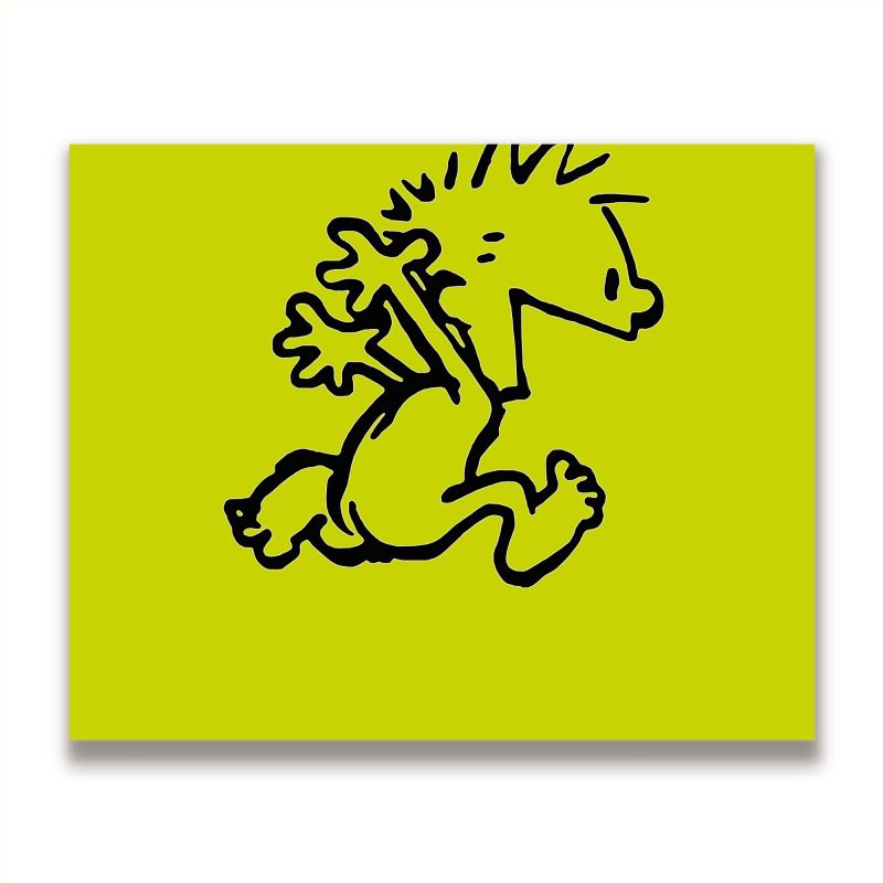 Calvin & Hobbes Comic Running Naked Metal Print Horizontal | Artistshot