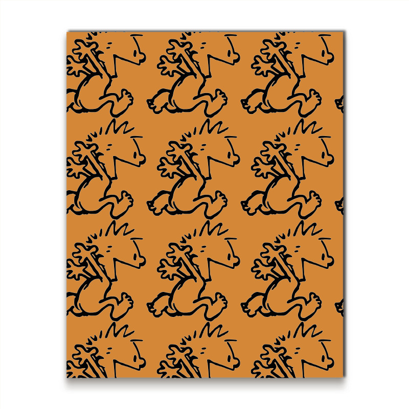 Calvin & Hobbes Comic Running Naked Metal Print Vertical | Artistshot