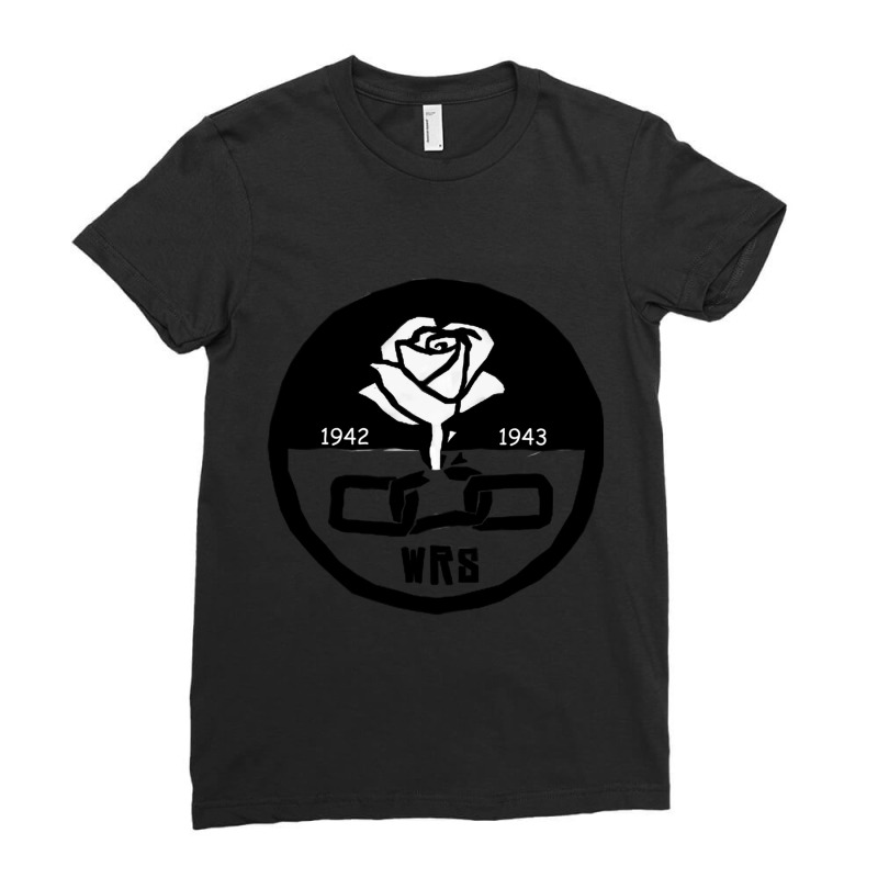 White Rose Society Ladies Fitted T-Shirt by cm-arts | Artistshot