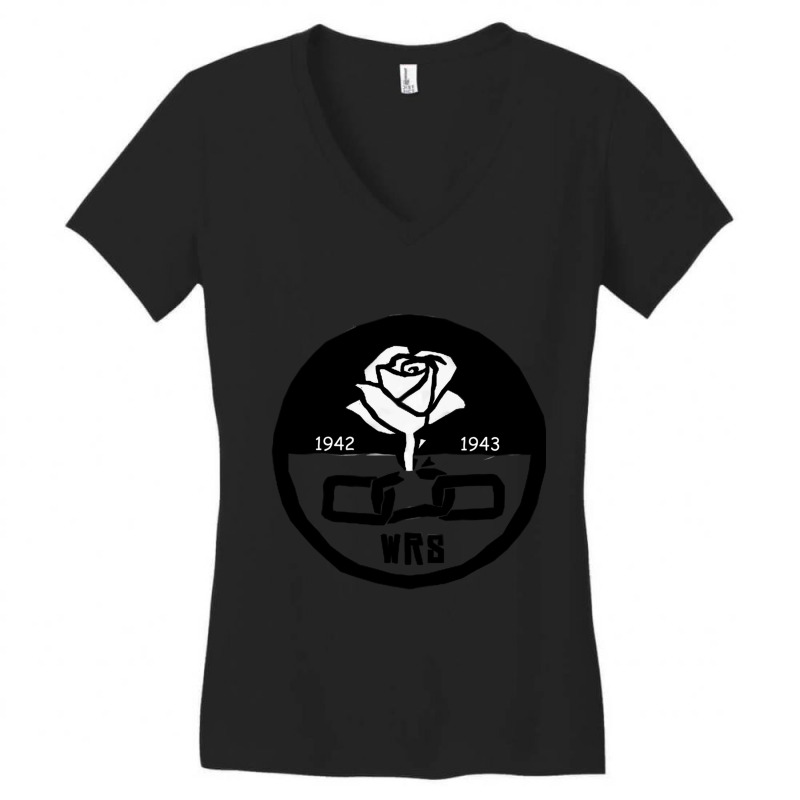 White Rose Society Women's V-Neck T-Shirt by cm-arts | Artistshot