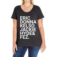 Eric Donna Kelso Jackie Hyde _amp_ Fez Ladies Curvy T-shirt | Artistshot