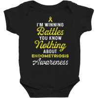 Endometriosis Endo Survivor Know Warrior Tank Top Baby Bodysuit | Artistshot