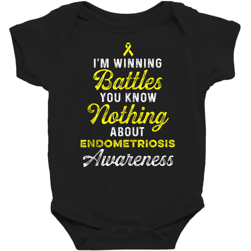 Endometriosis Endo Survivor Know Warrior Tank Top Baby Bodysuit by cm-arts | Artistshot