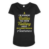 Endometriosis Endo Survivor Know Warrior Tank Top Maternity Scoop Neck T-shirt | Artistshot