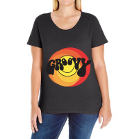 Groovy - Retro Shirt Ladies Curvy T-shirt | Artistshot