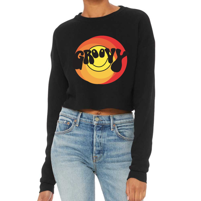 Groovy - Retro Shirt Cropped Sweater by cm-arts | Artistshot