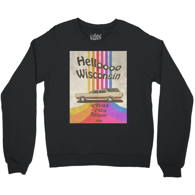 Hello Wisconsin Crewneck Sweatshirt by cm-arts | Artistshot