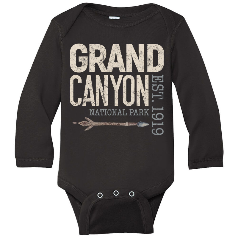 Grand Canyon National Park Established 1919 Long Sleeve Baby Bodysuit by Quick Scully | Artistshot