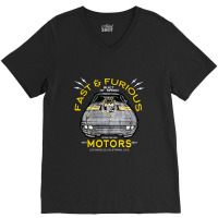 Order Fast _amp_ Furious By Affliction Usa Muscle Short Sleeve Graphic V-neck Tee | Artistshot