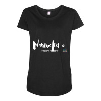 Great Usa Vacation Destination Wear, Nantucket, Holiday Wear, Summer Maternity Scoop Neck T-shirt | Artistshot