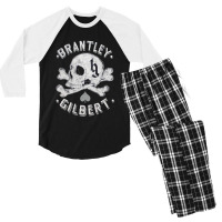 Brantley Gilbert Skull Mens Casual Slim Fit Basic Long Sleeve Fashion  Men's 3/4 Sleeve Pajama Set | Artistshot