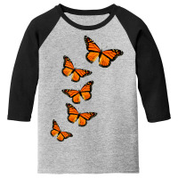 Monarch Butterflies Inspirational Nature Lovers Youth 3/4 Sleeve | Artistshot