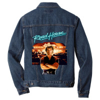 Roadhouse Patrick Swayze Retro 80_s Movie T Shirt Men Denim Jacket | Artistshot