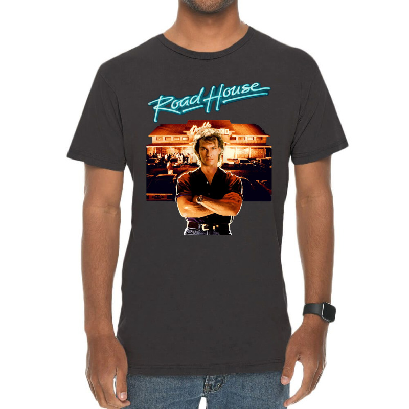 Roadhouse Patrick Swayze Retro 80_s Movie T Shirt Vintage T-Shirt by cm-arts | Artistshot