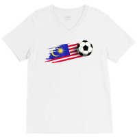 Malaysia Flag Jersey Malaysian Soccer Team Malaysian T Shirt V-neck Tee | Artistshot