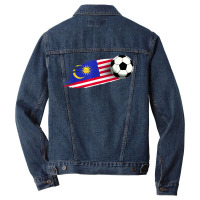 Malaysia Flag Jersey Malaysian Soccer Team Malaysian T Shirt Men Denim Jacket | Artistshot