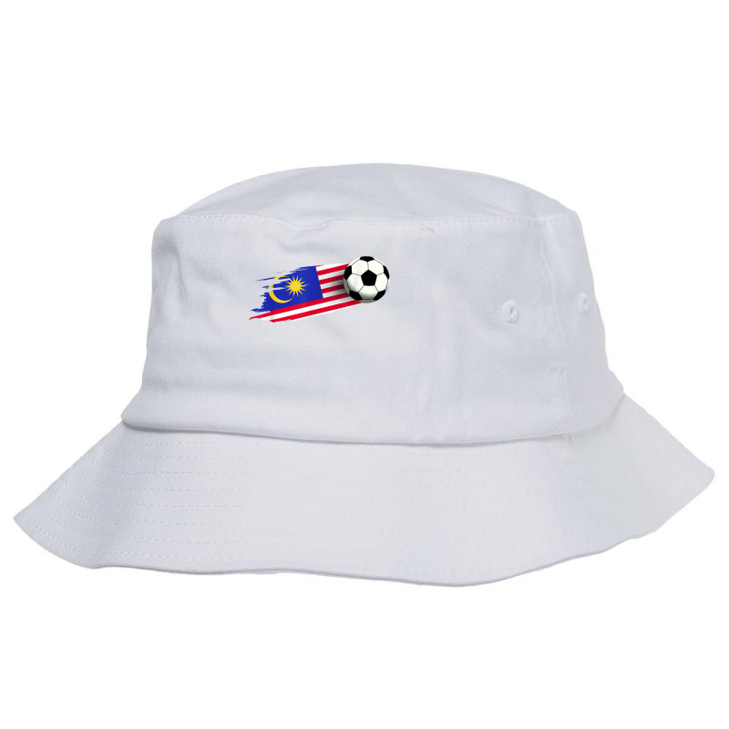 Malaysia Flag Jersey Malaysian Soccer Team Malaysian T Shirt Bucket Hat by cm-arts | Artistshot