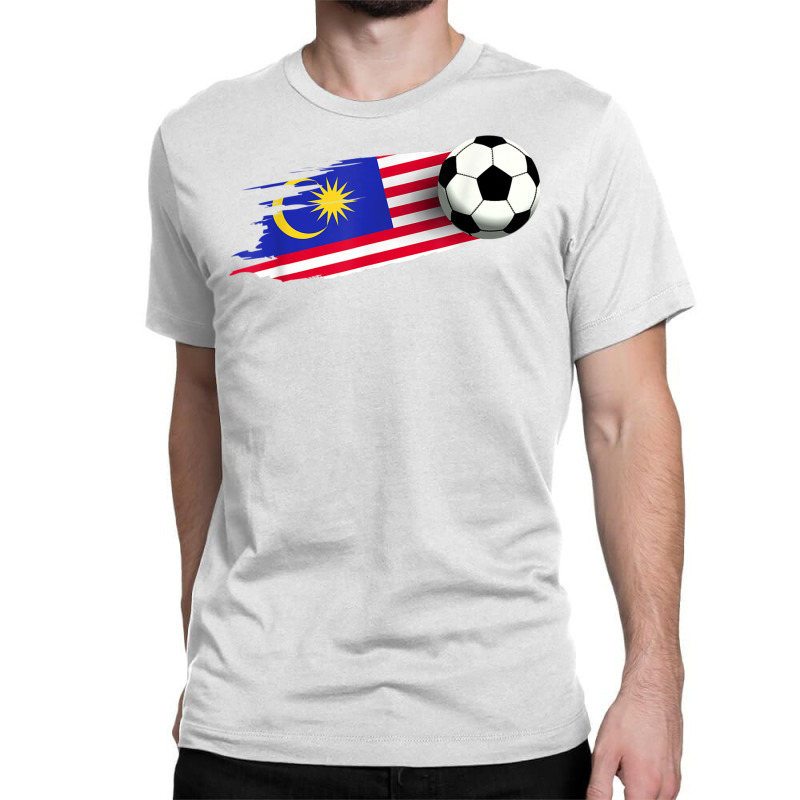 Malaysia Flag Jersey Malaysian Soccer Team Malaysian T Shirt Classic T-shirt by cm-arts | Artistshot