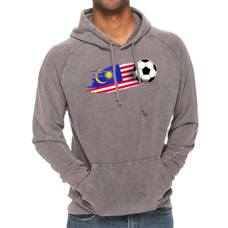 Malaysia Flag Jersey Malaysian Soccer Team Malaysian T Shirt Vintage Hoodie by cm-arts | Artistshot