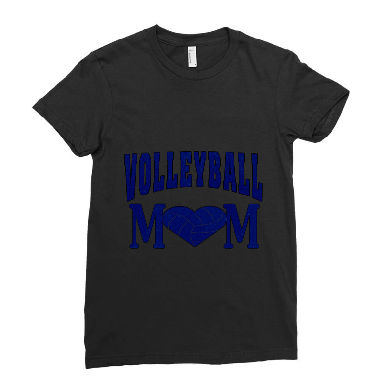 Volleyball Mom Glitter Design Womens Soft Style Cotton Tee Shirt Spiri Ladies Fitted T-Shirt by cm-arts | Artistshot